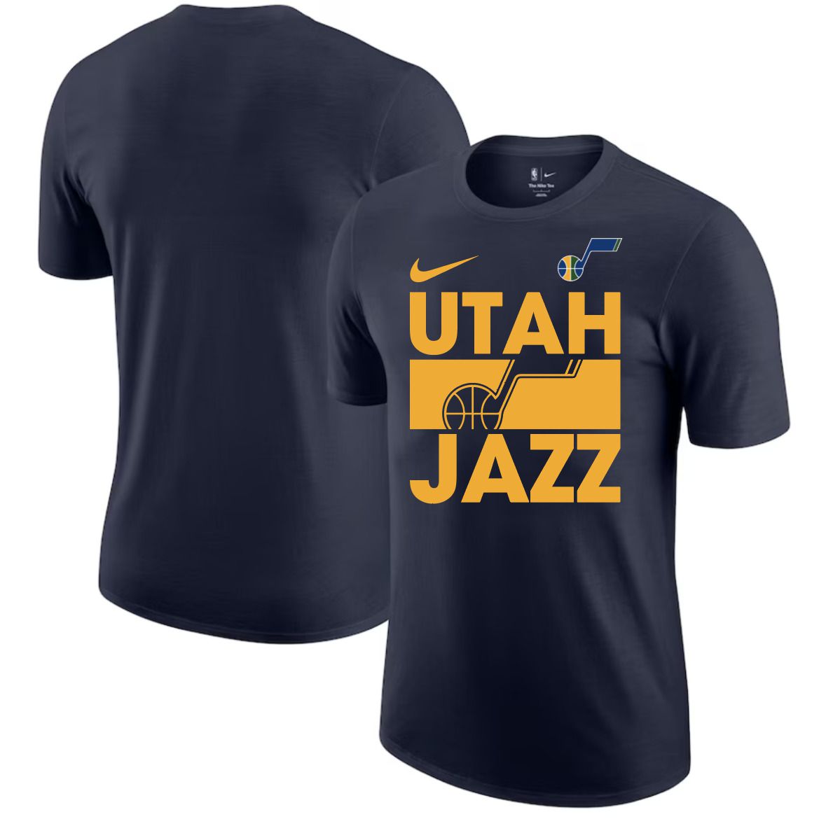 Men 2025 NBA Utah Jazz Drak Blue Nike T shirts style 1